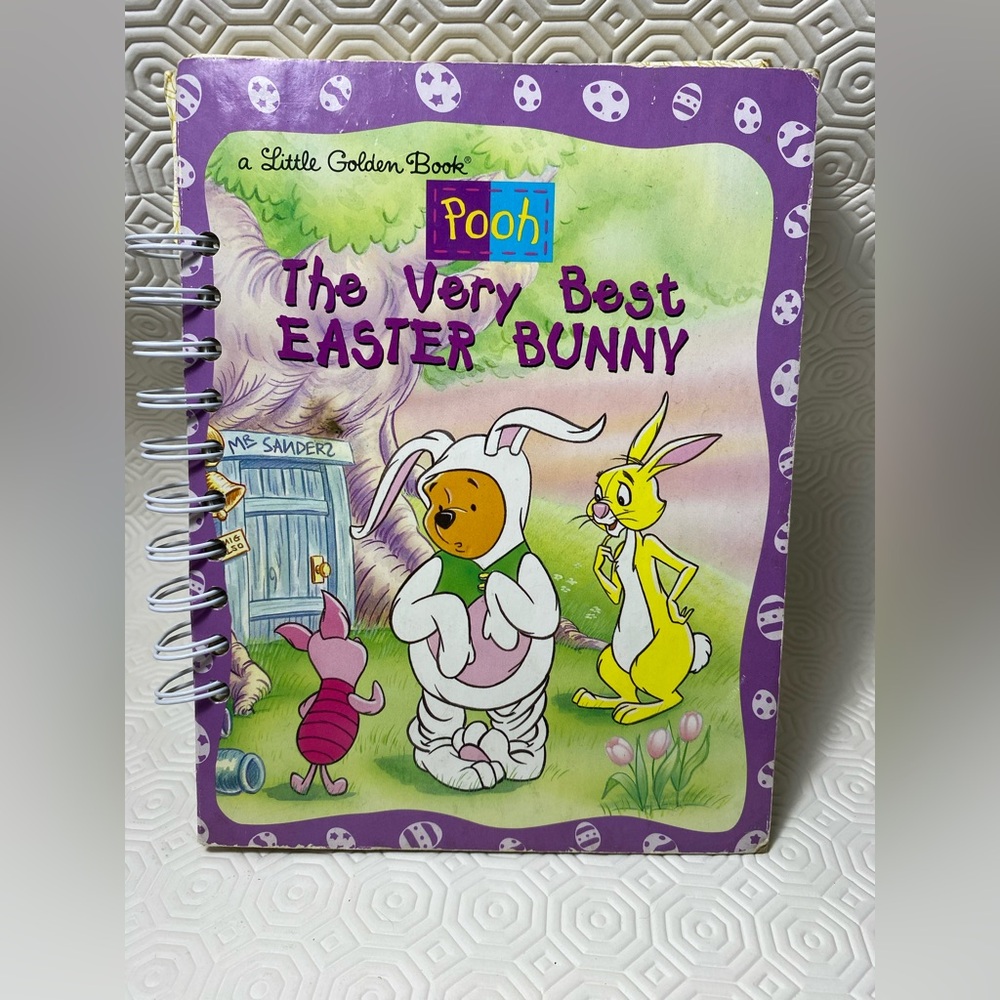 Upcycled Little Golden Book art book/journal “The Very Best Easter Bunny”